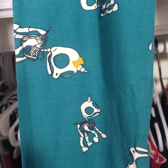 Lularoe skelecorn leggings OS *RARE* - Picture 2 of 2